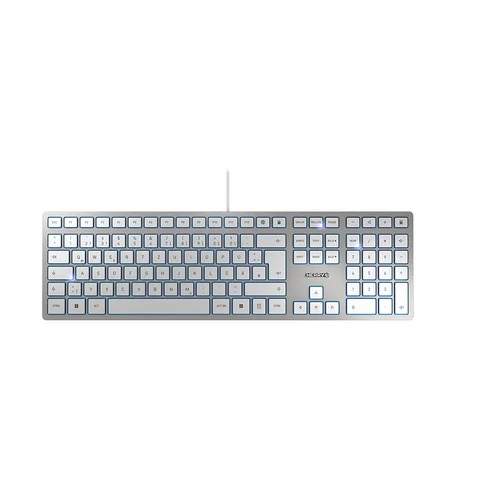 CHERRY Keyboard KC 6000 Slim [DE] silver/white