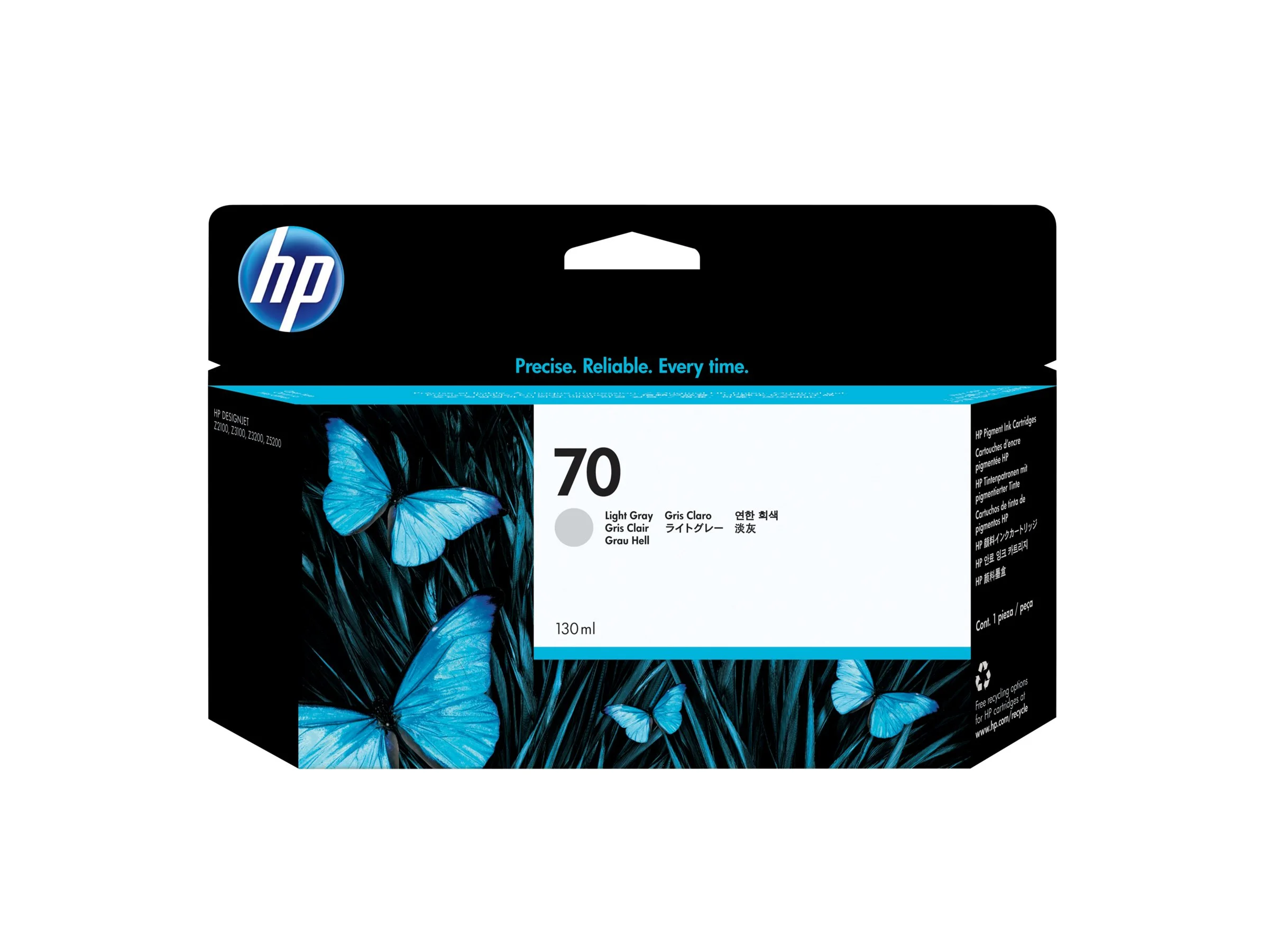 HP 70 Tinte hellgrau 130 ml Vivera