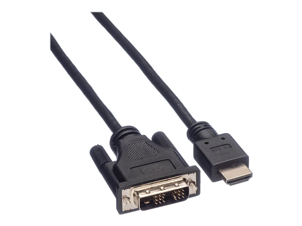 ROLINE Kabel DVI 18+1 ST - HDMI ST 2m