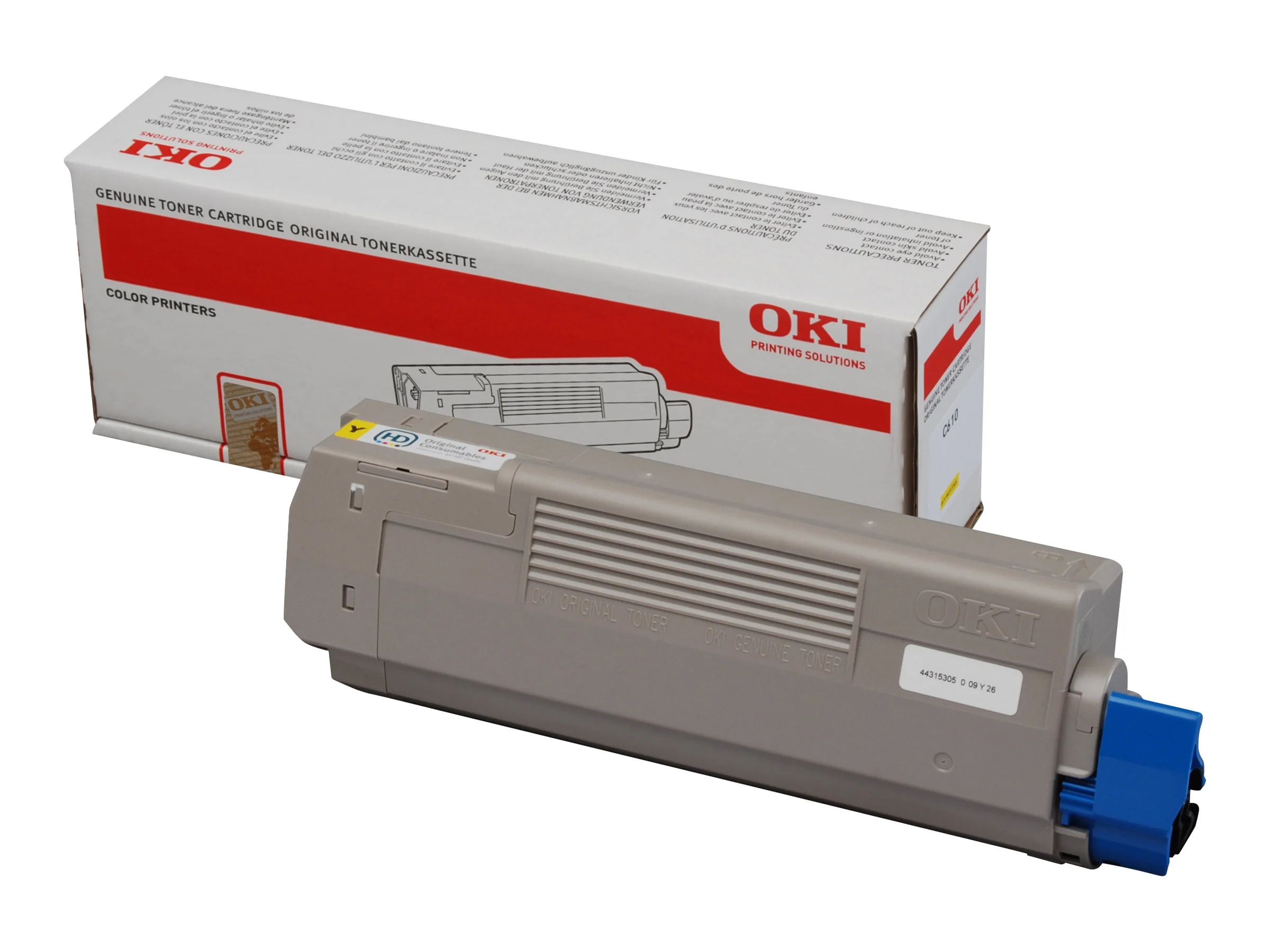 OKI Toner gelb fuer C610 6000 Seiten