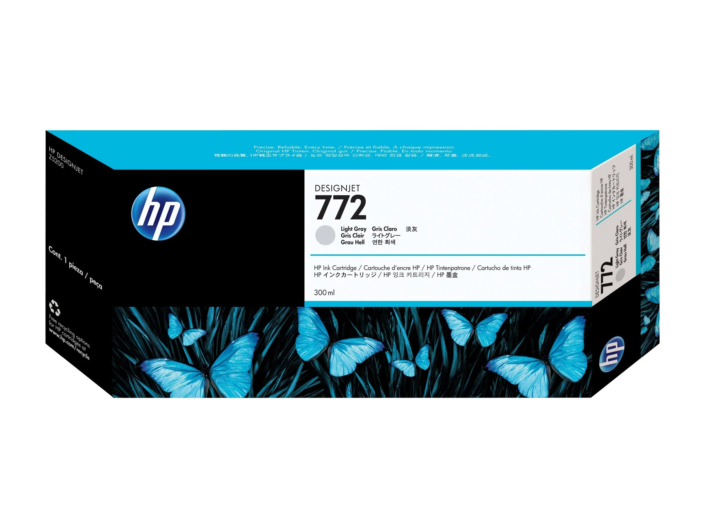 HP 772 Tinte 300ml hell grau