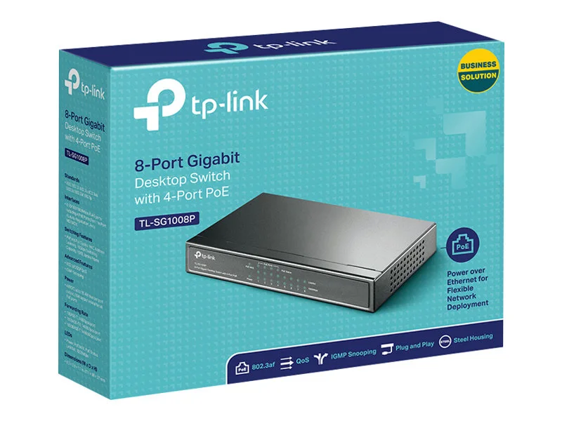 TP-LINK Switch TL-SG1008P 8xGBit Unmanaged (4xPoE)