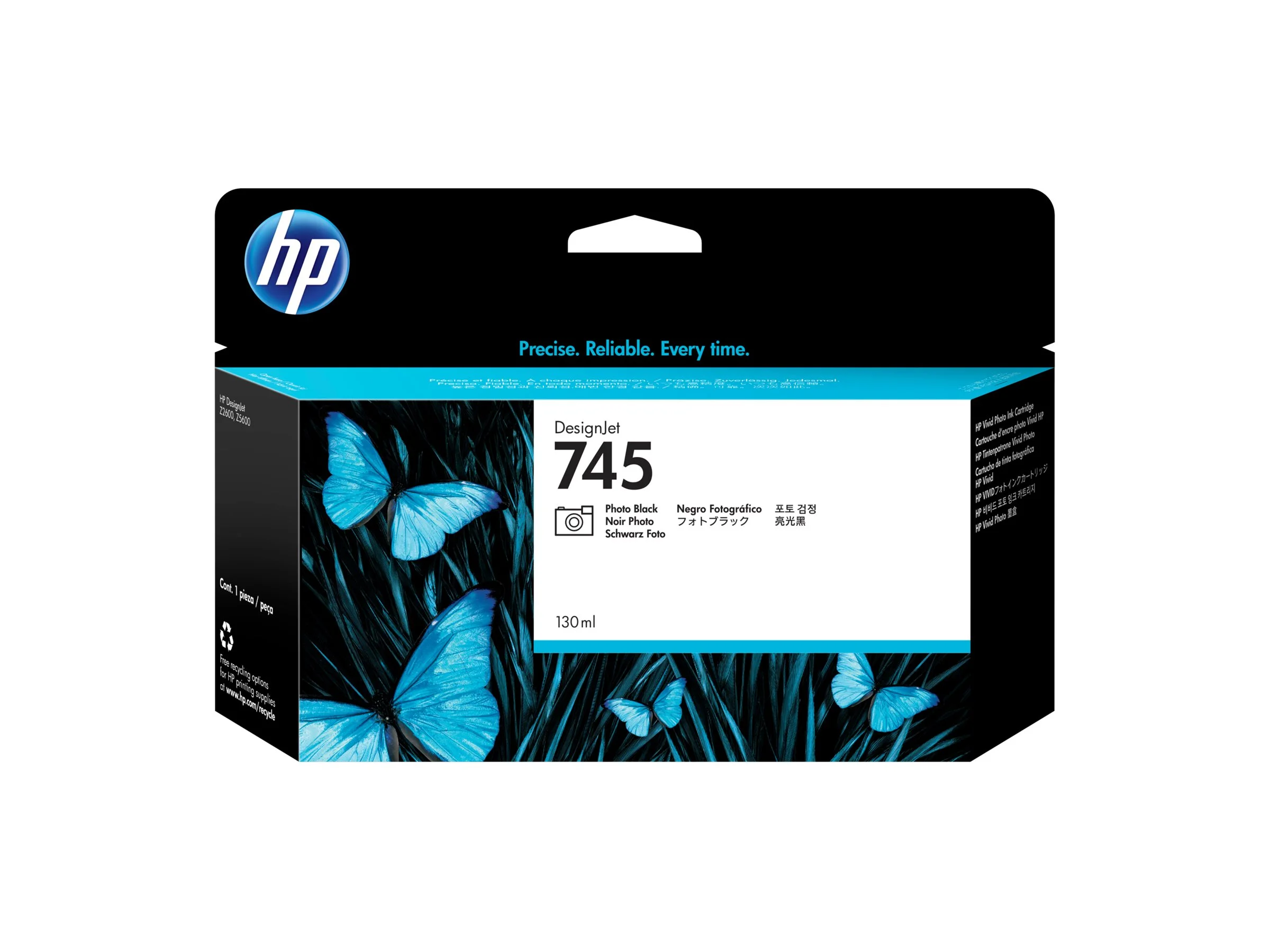 HP 745 Tintenpatrone Fotoschwarz 130ml