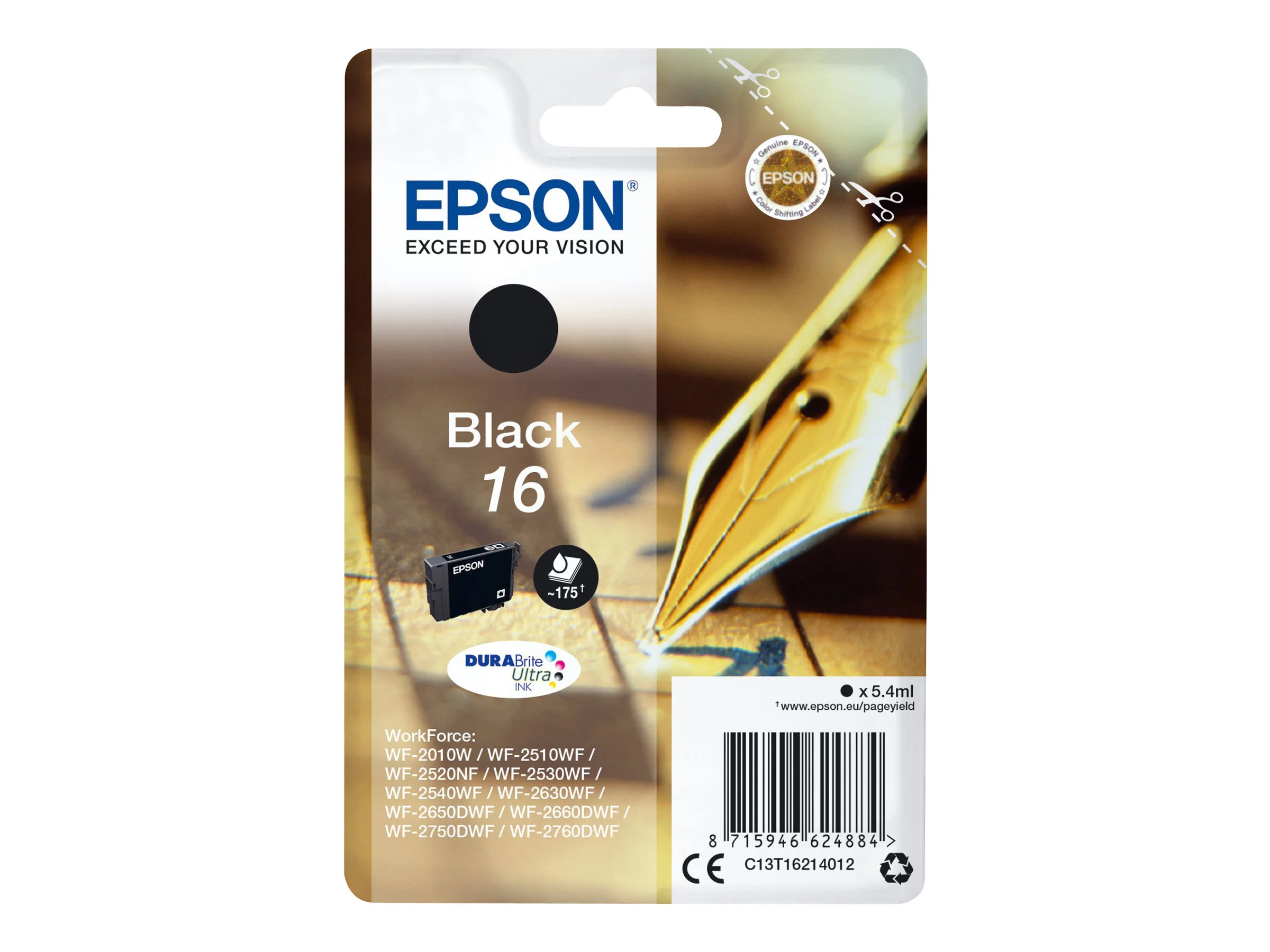 EPSON 6LB Singlepack Black 16 w/s