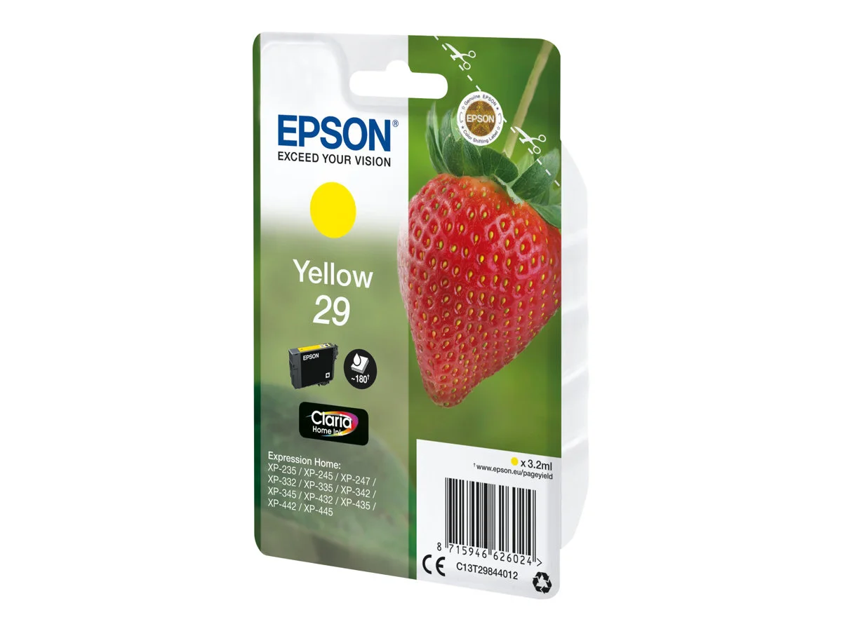 EPSON 4LB Singlepack Yellow 29 Claria