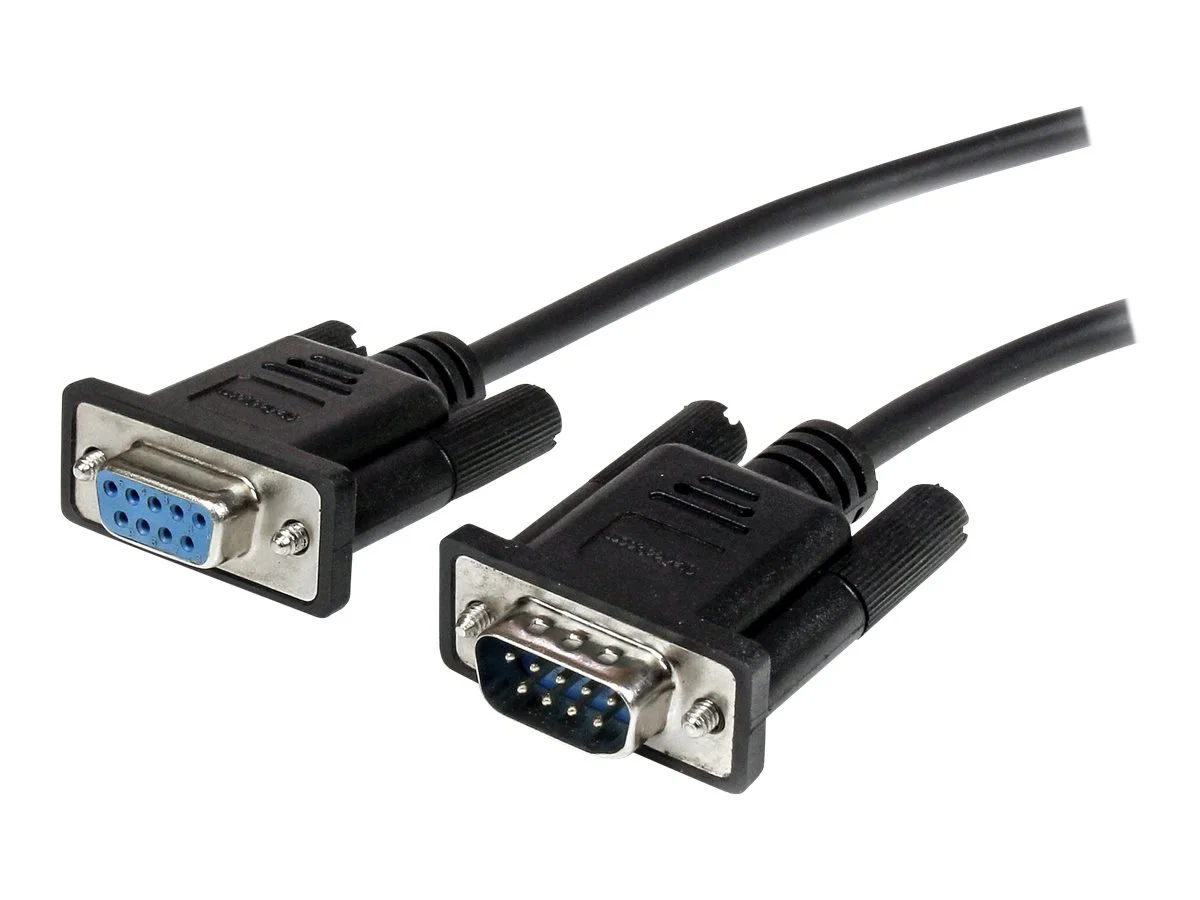 STARTECH 1m Black DB9 Serial Cable M/F