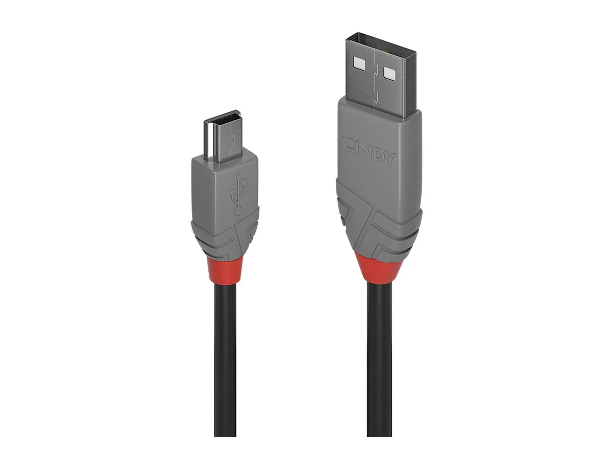 LINDY 3m USB 2.0 A/Mini-B Anthra Line