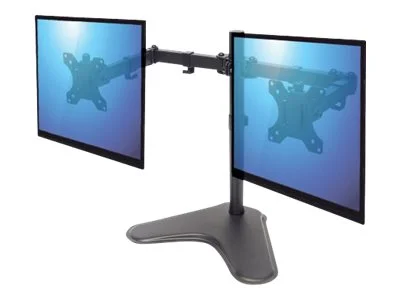 MH Standfuss mit Monitorarm fuer 2 Monit