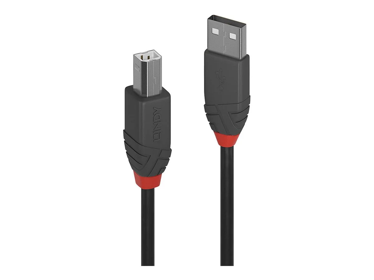 LINDY 5m USB 2.0 Typ A/B Kabel Anthra