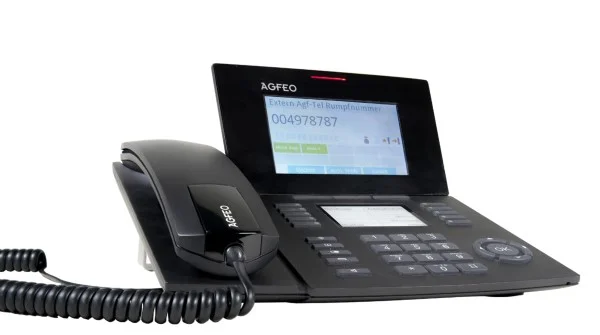 AGFEO ST 56 IP SENSORfon schwarz