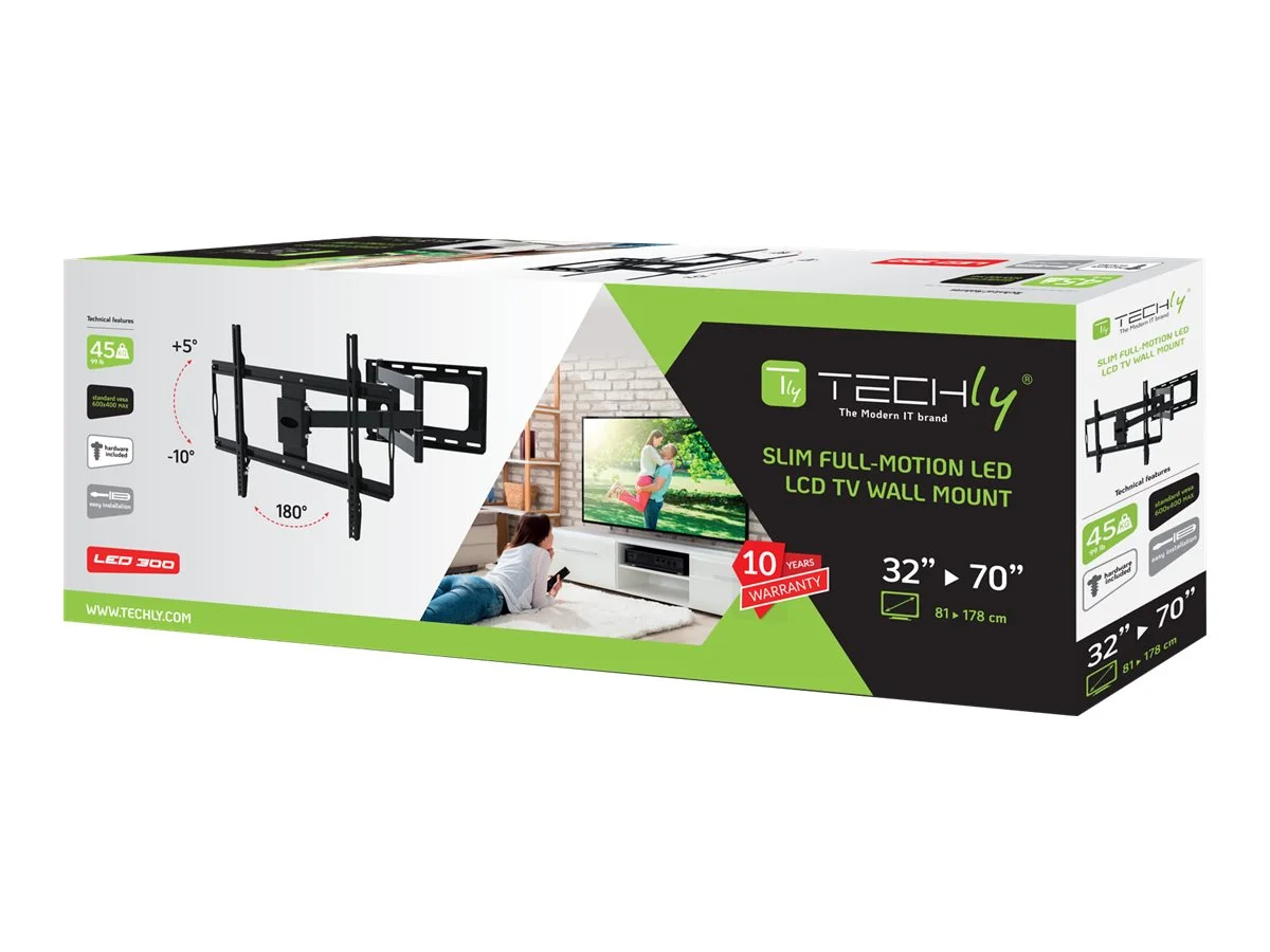 TECHLY Wandhalterung fuer LCD TV Slim