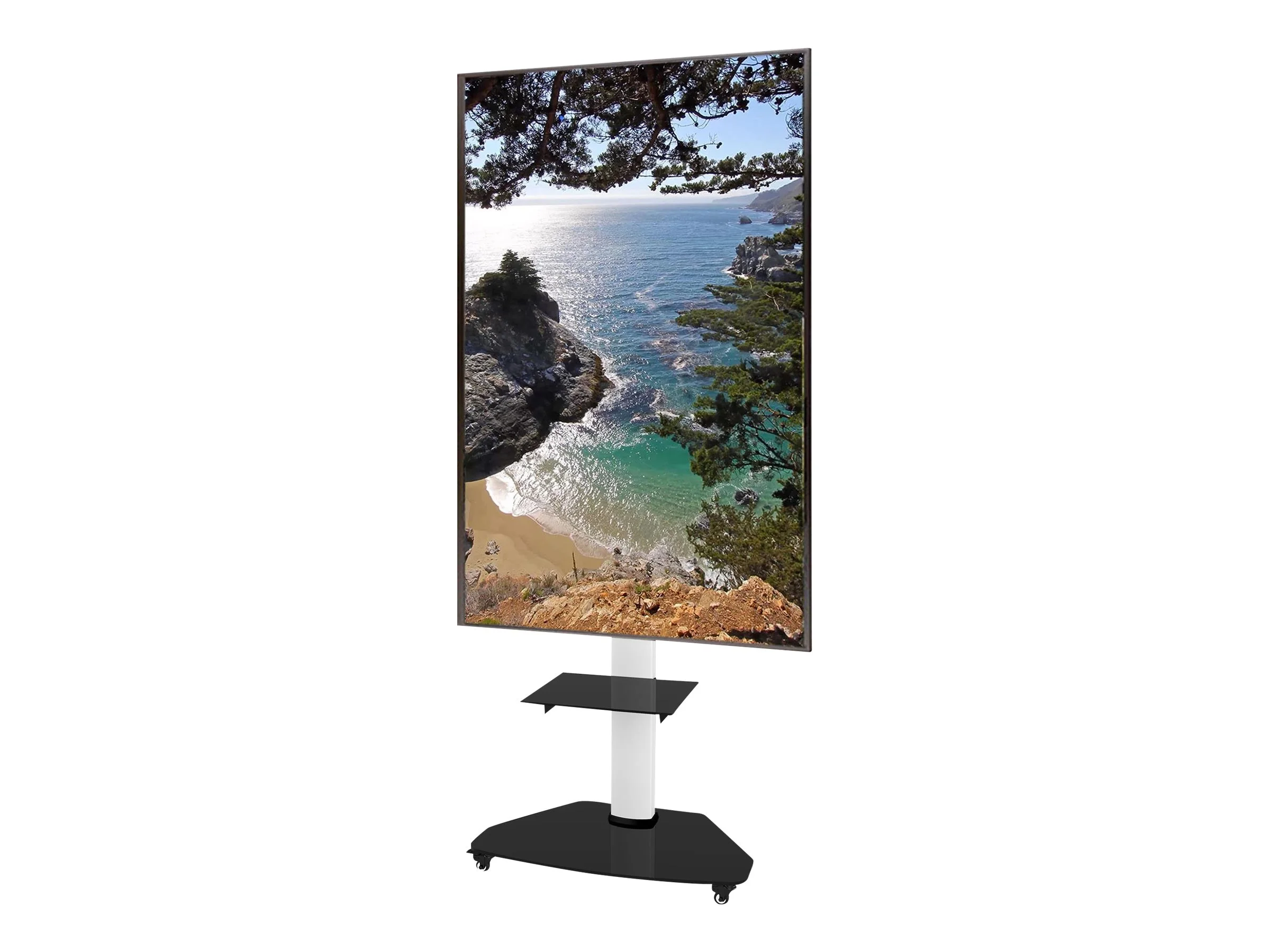 TECHLY TV Trolley weiss fuer LCD TV