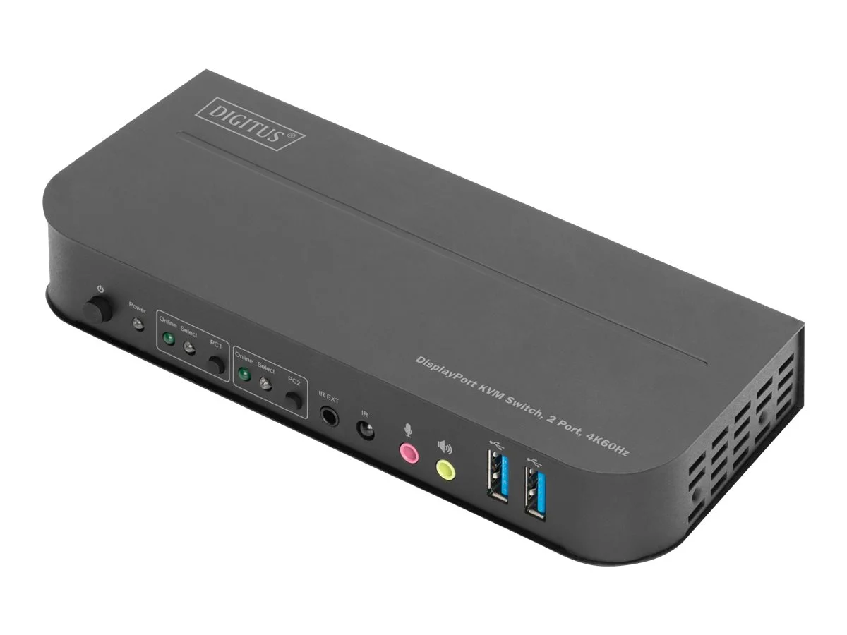 DIGITUS KVM Switch 2x1 DP DP/HDMI OutUSB