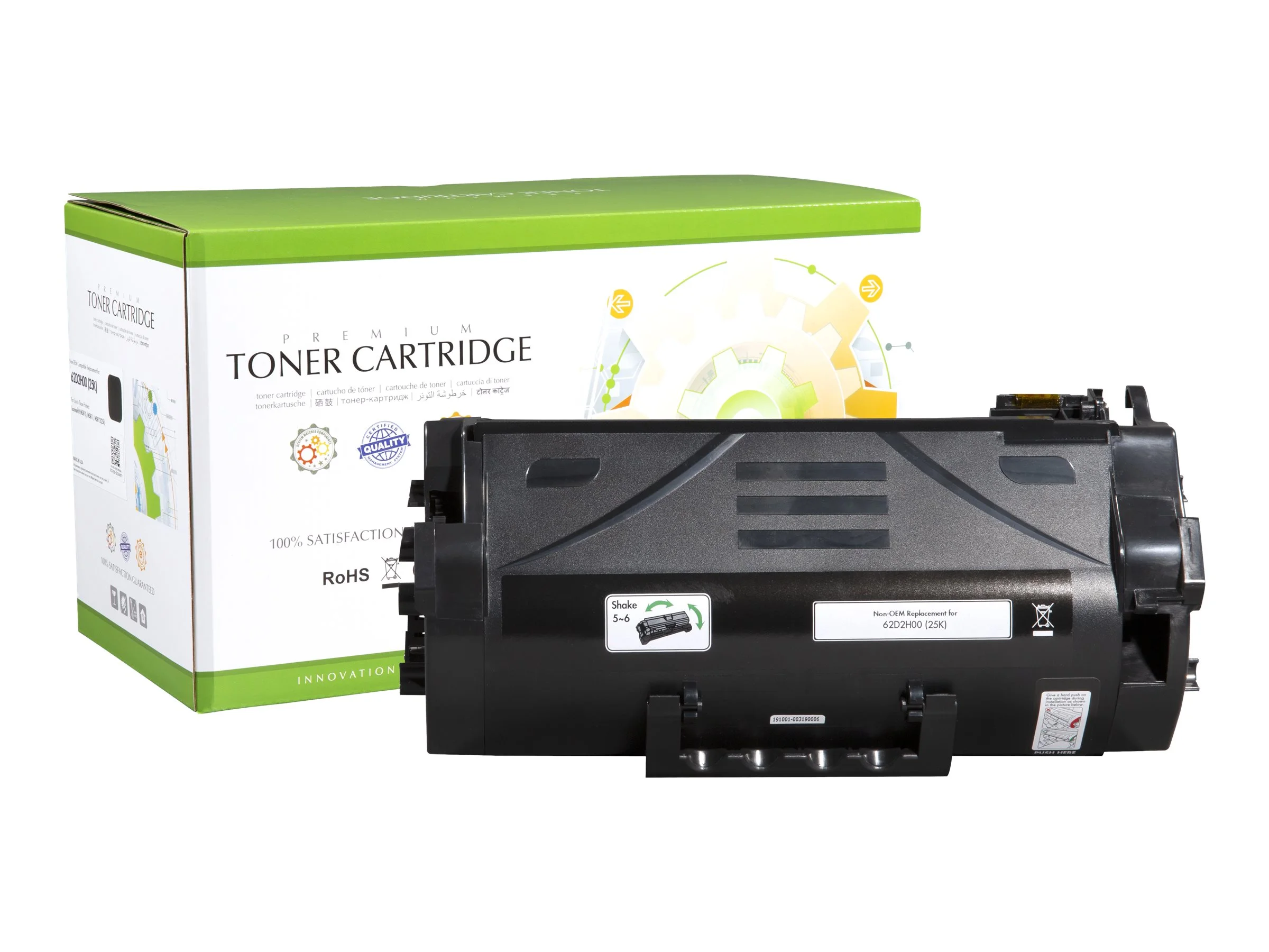 STATIC cartr Lexmark 62D2H00 blk comp