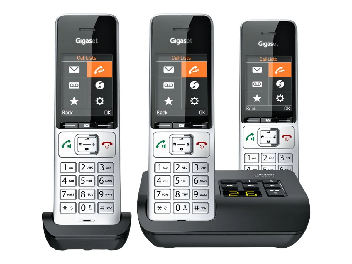 GIGASET COMFORT 500A trio silber / schwa