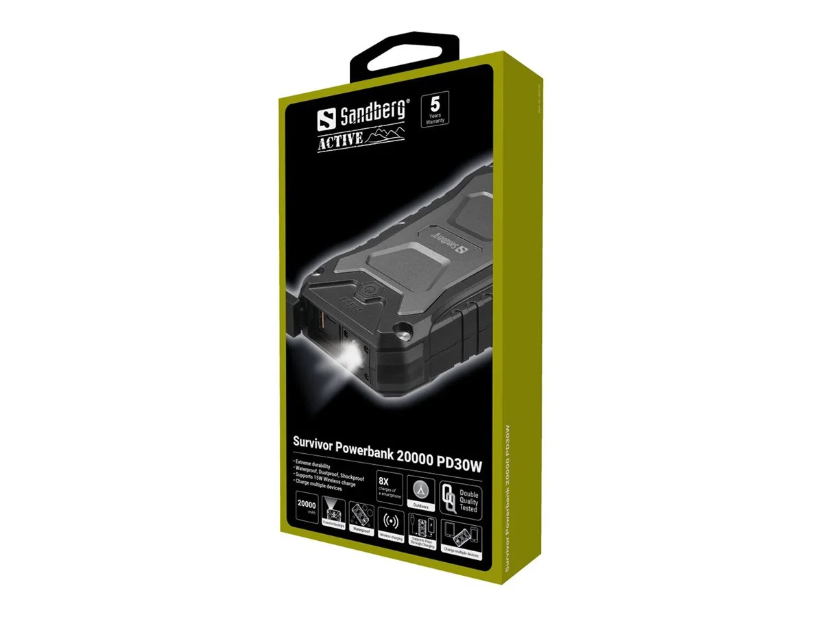 SANDBERG Survivor Powerbank 20000 PD30W