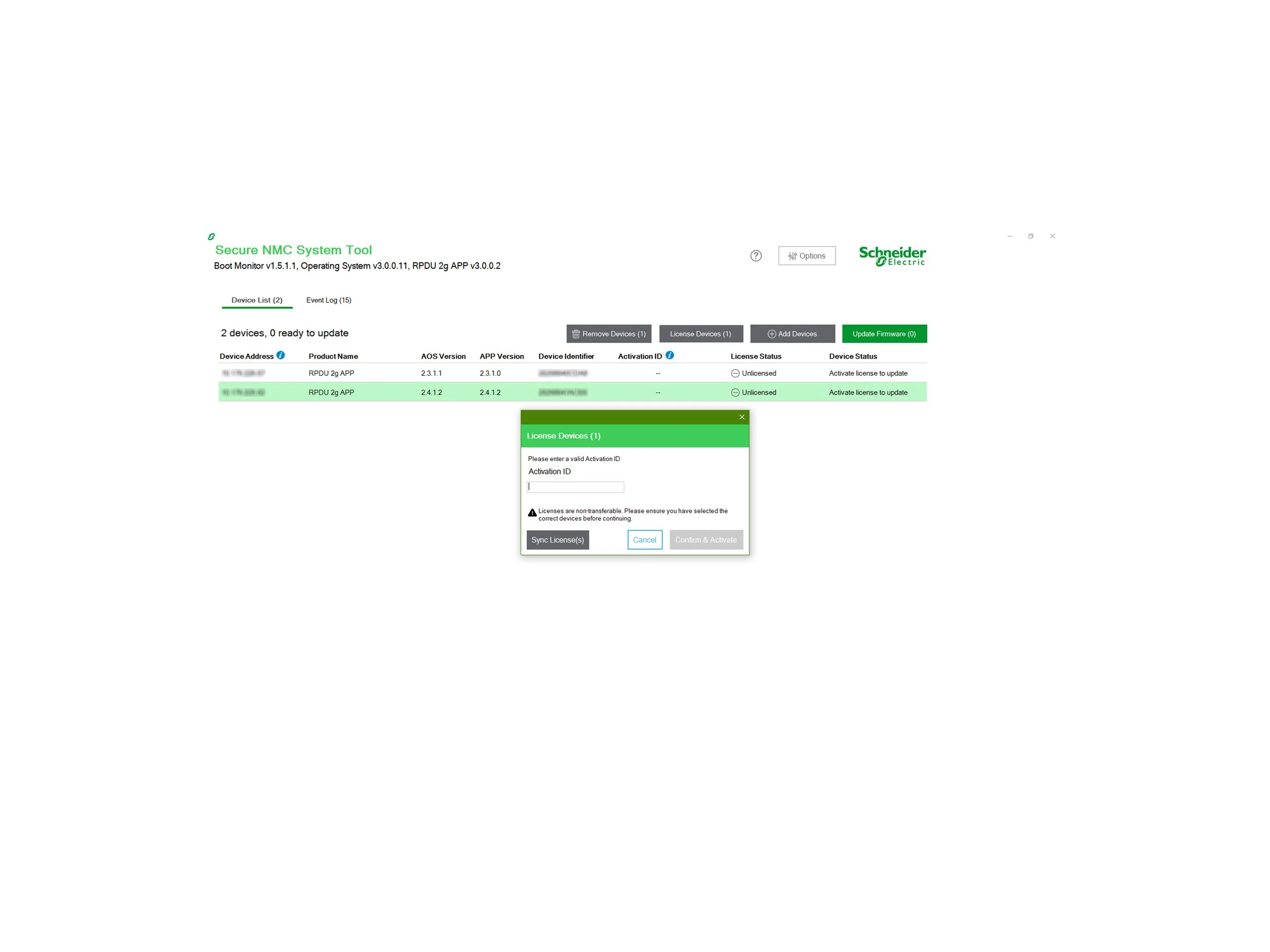 APC NMC3 for 1-Ph rPDU - 5Y Supp Lic