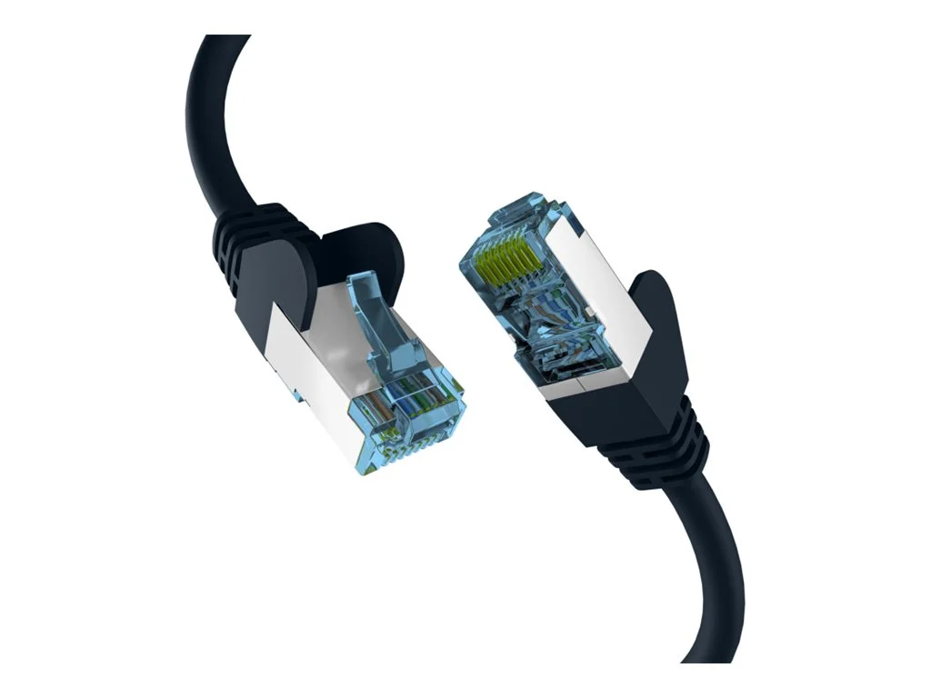 EFB Netzwerkkabel CAT6a S/FTP 1,5m sw