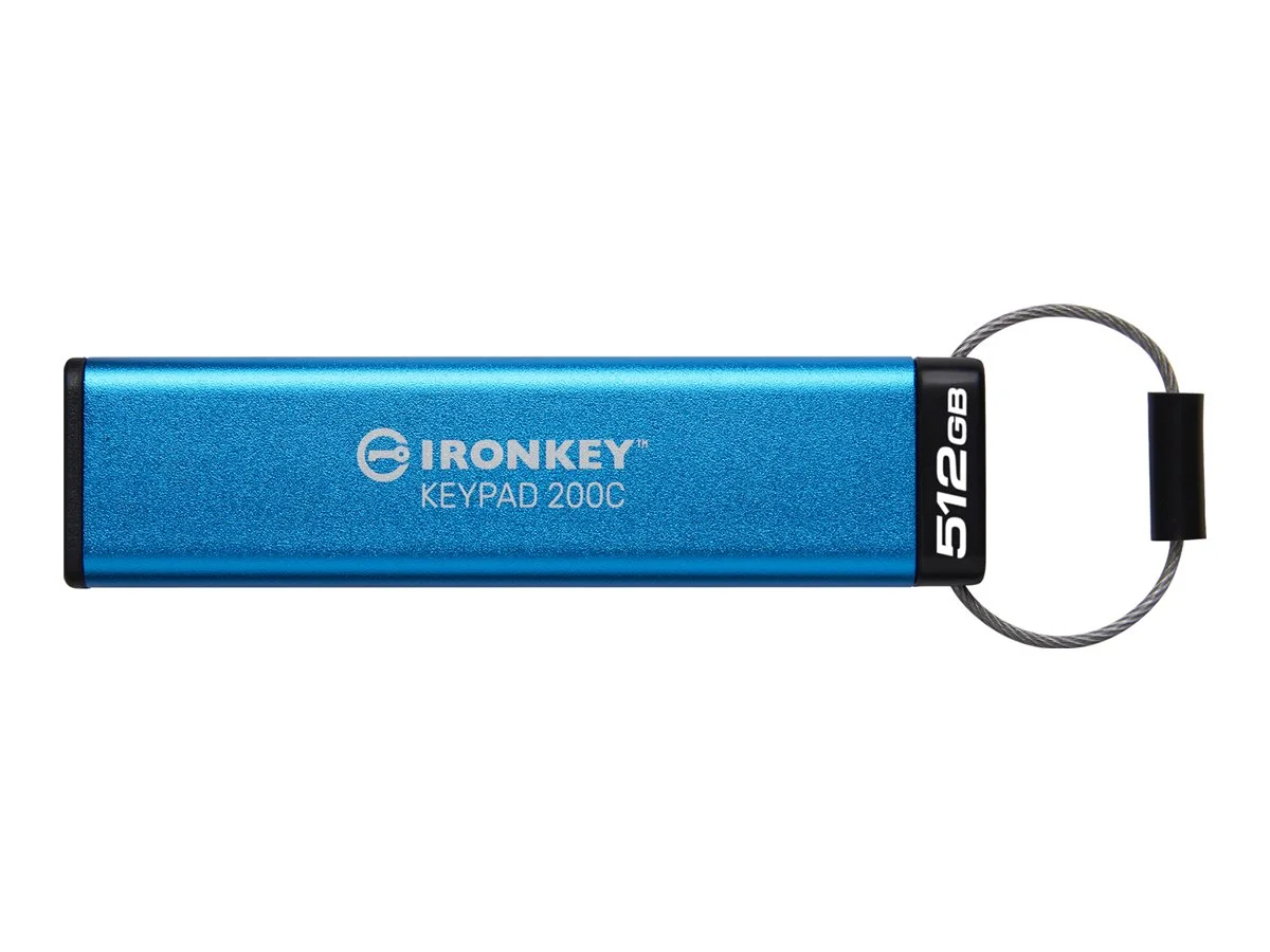 KINGSTON 512GB USB-C IronKey Keypad 200C
