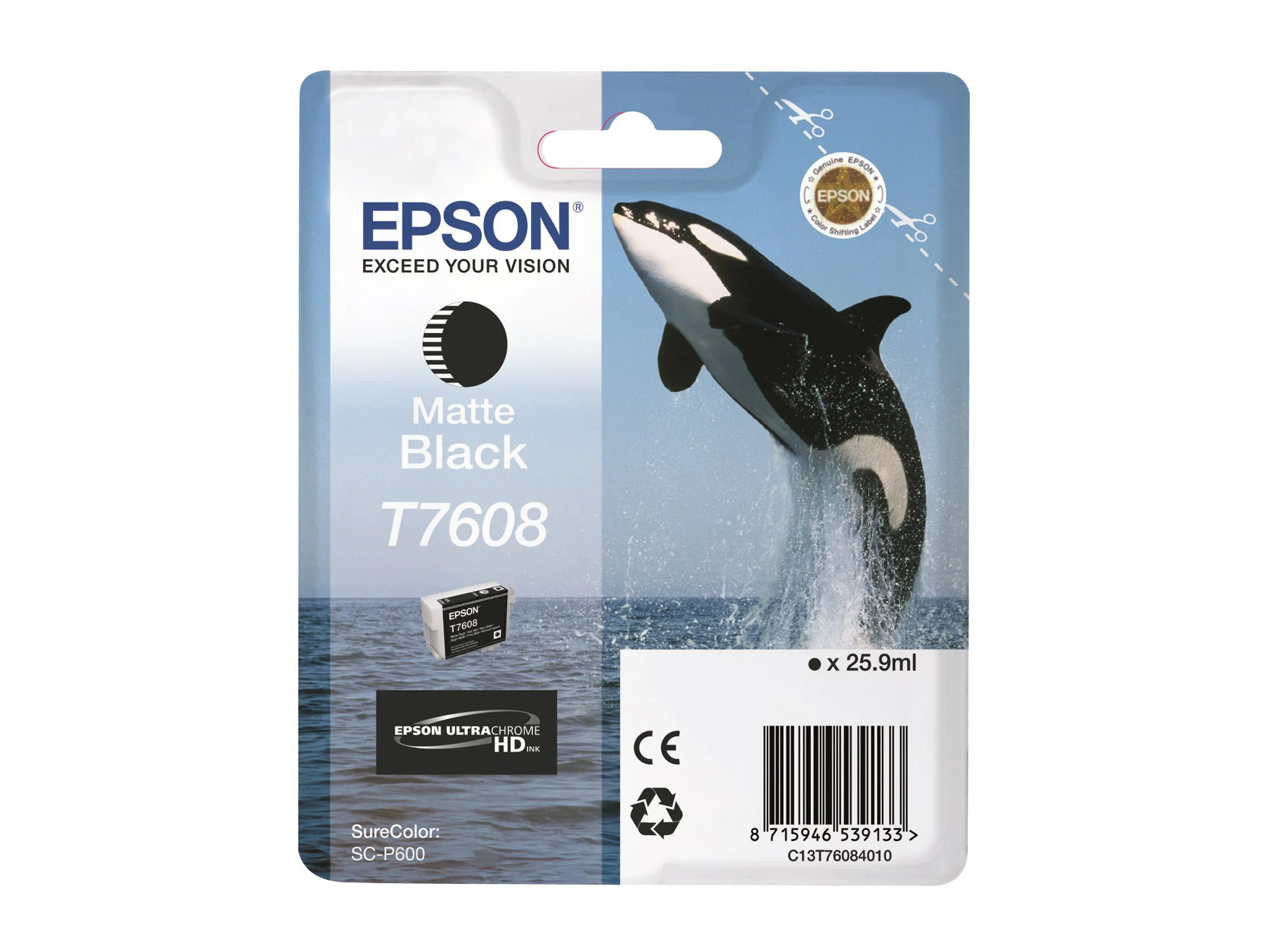 EPSON T7608 ink cartridge matte black