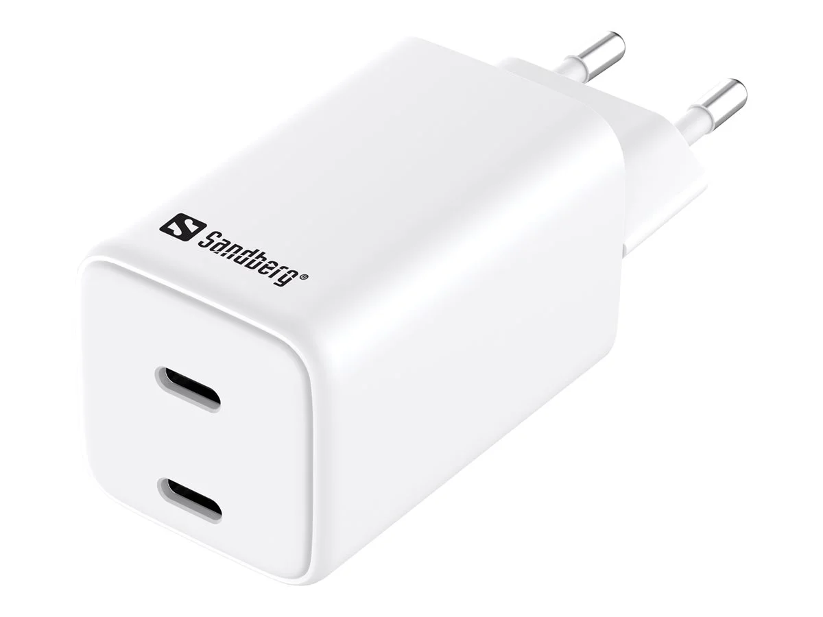 SANDBERG AC Charger Dual USB-C PD65W EU