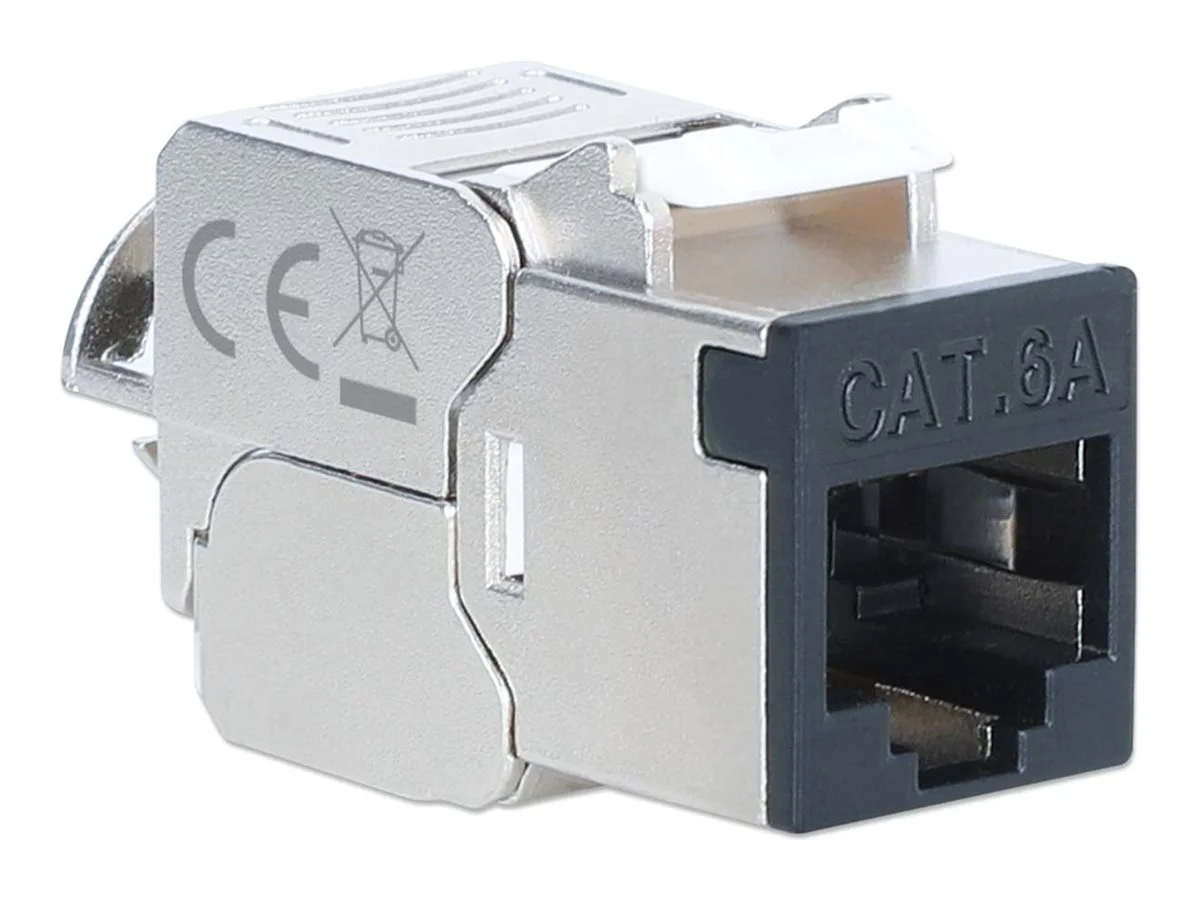 INT Cat6a 10G STP Keystone-Modul schwarz