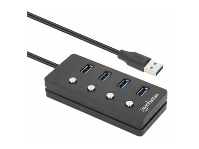 MH 4-Port USB 3.0 Typ-A Hub schwarz