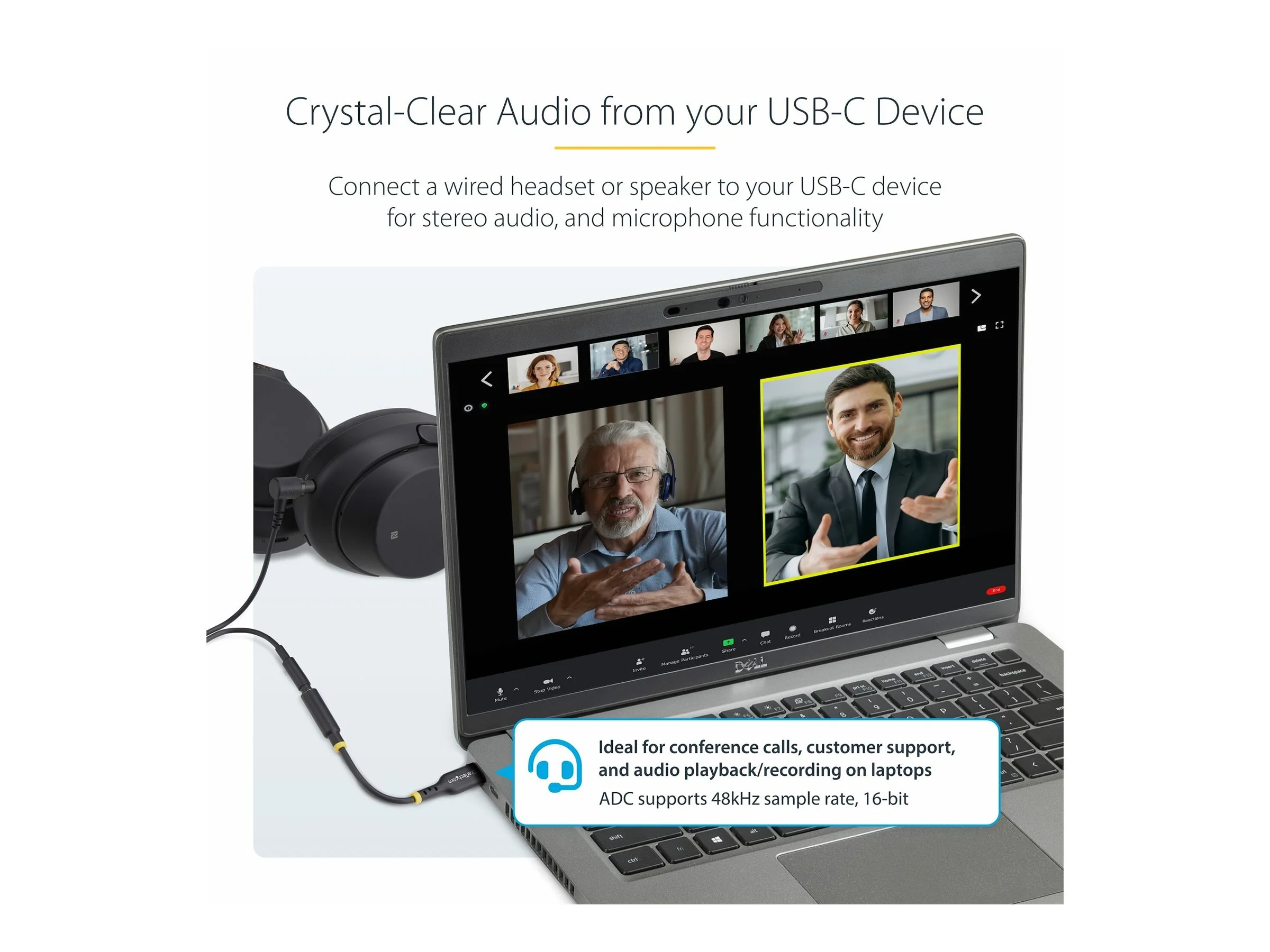 STARTECH USB C Kopfhörer Adapter 3,5mm