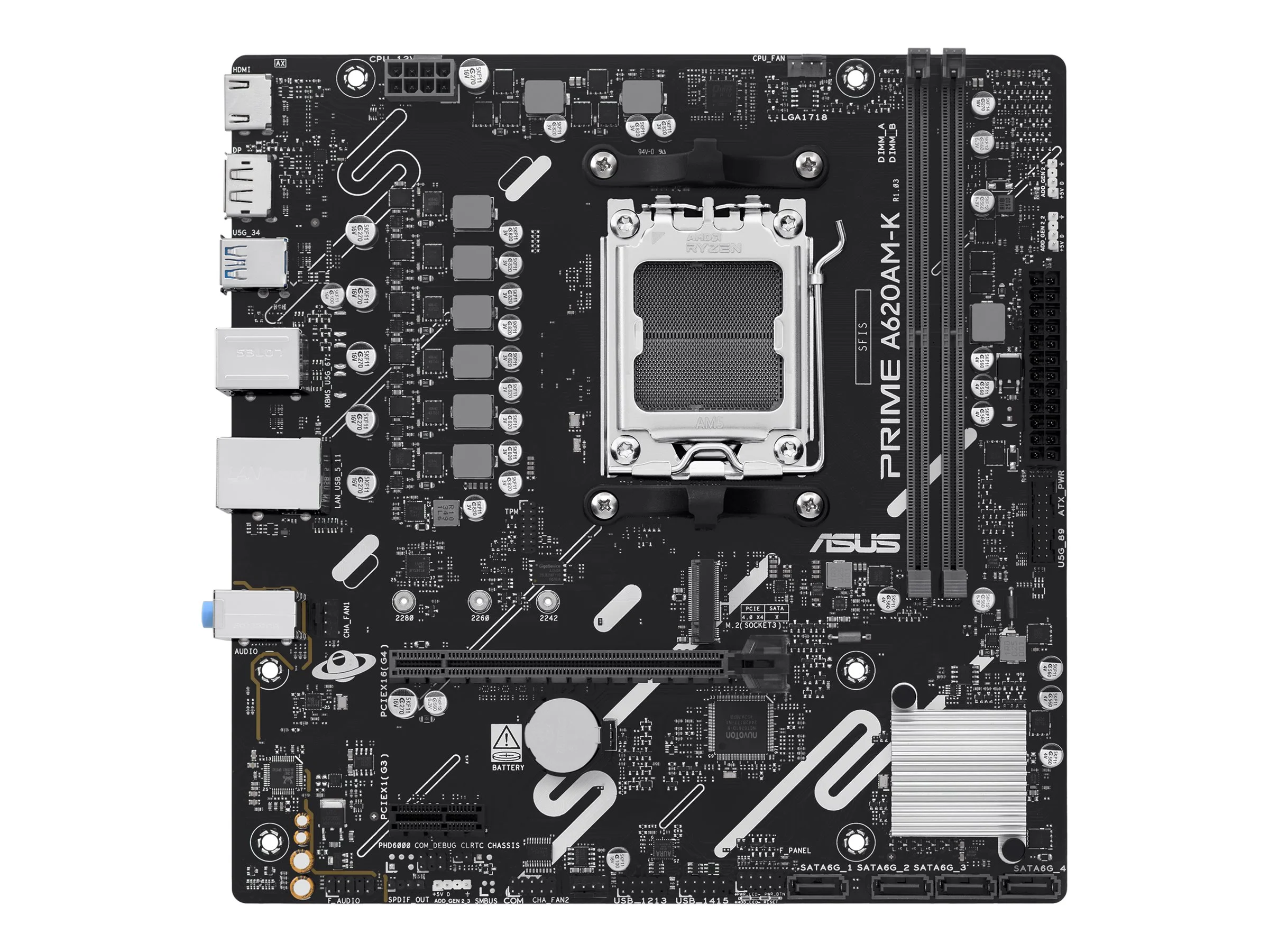 ASUS AMD A620A mATX MB 2xDDR5 1xHDMI 2.1
