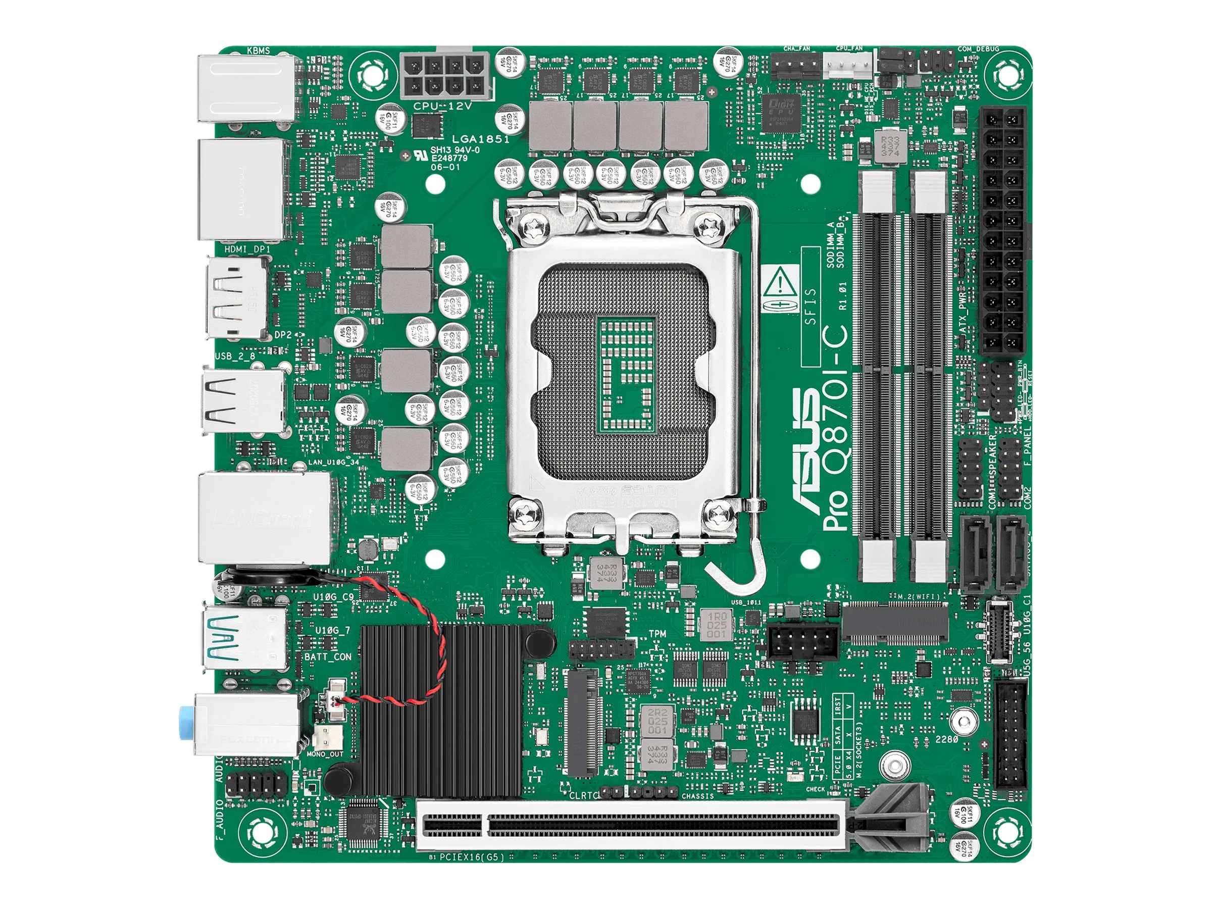 ASUS Q870 LGA1851 Mini-ITX MB 2xDDR5