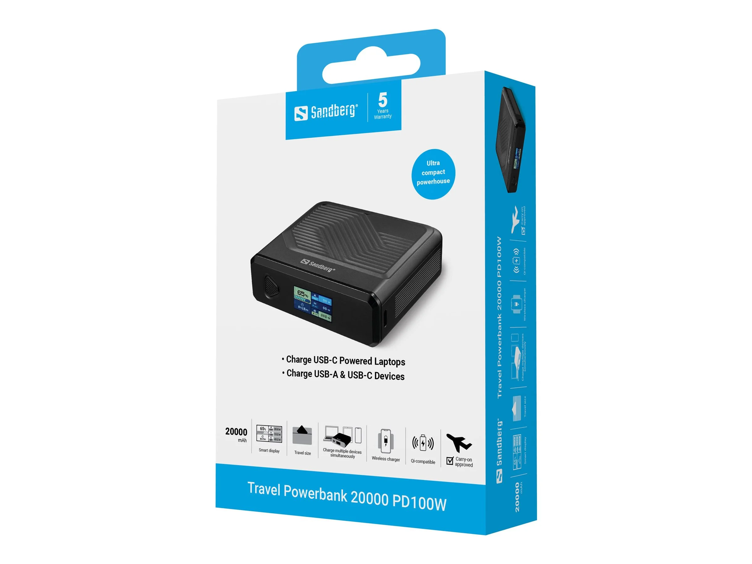 SANDBERG Travel Powerbank 20000 PD100W