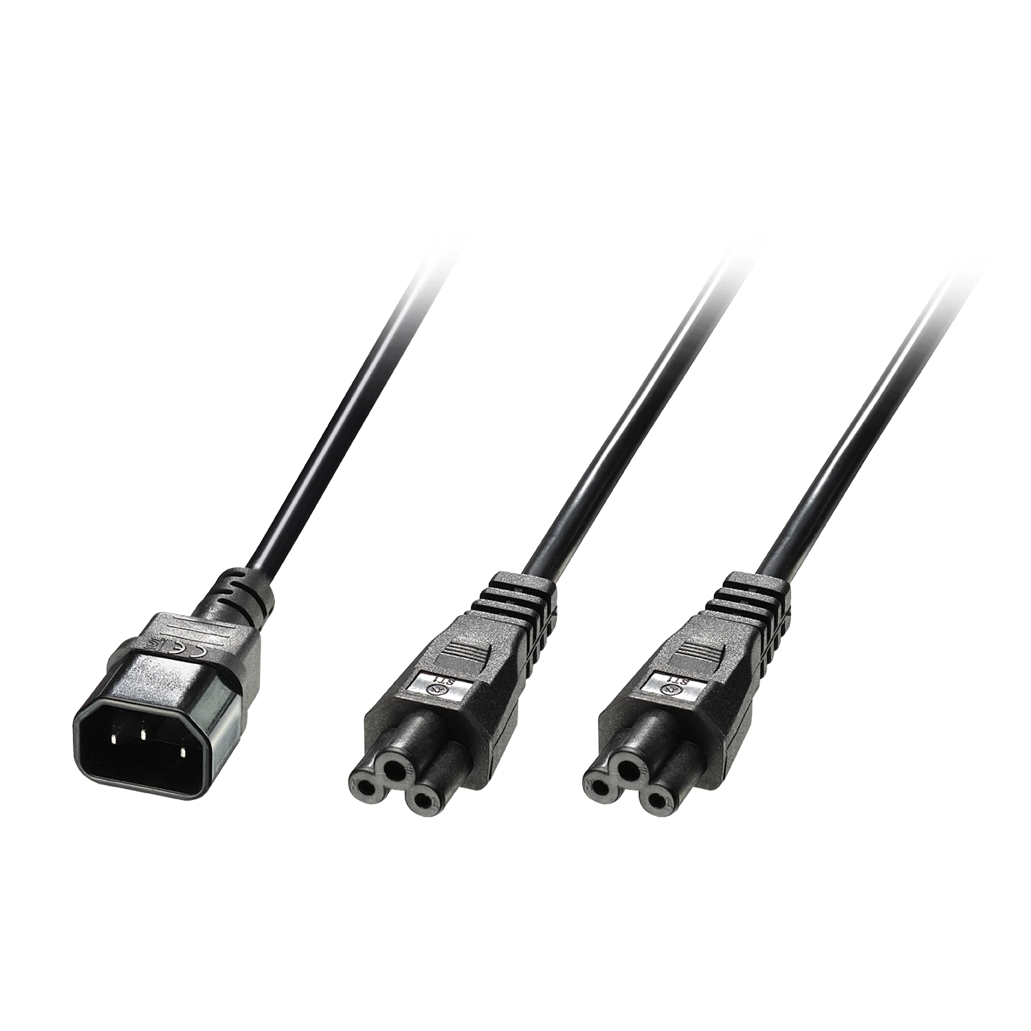 2.5m Netzkabel C14 an 2x C5