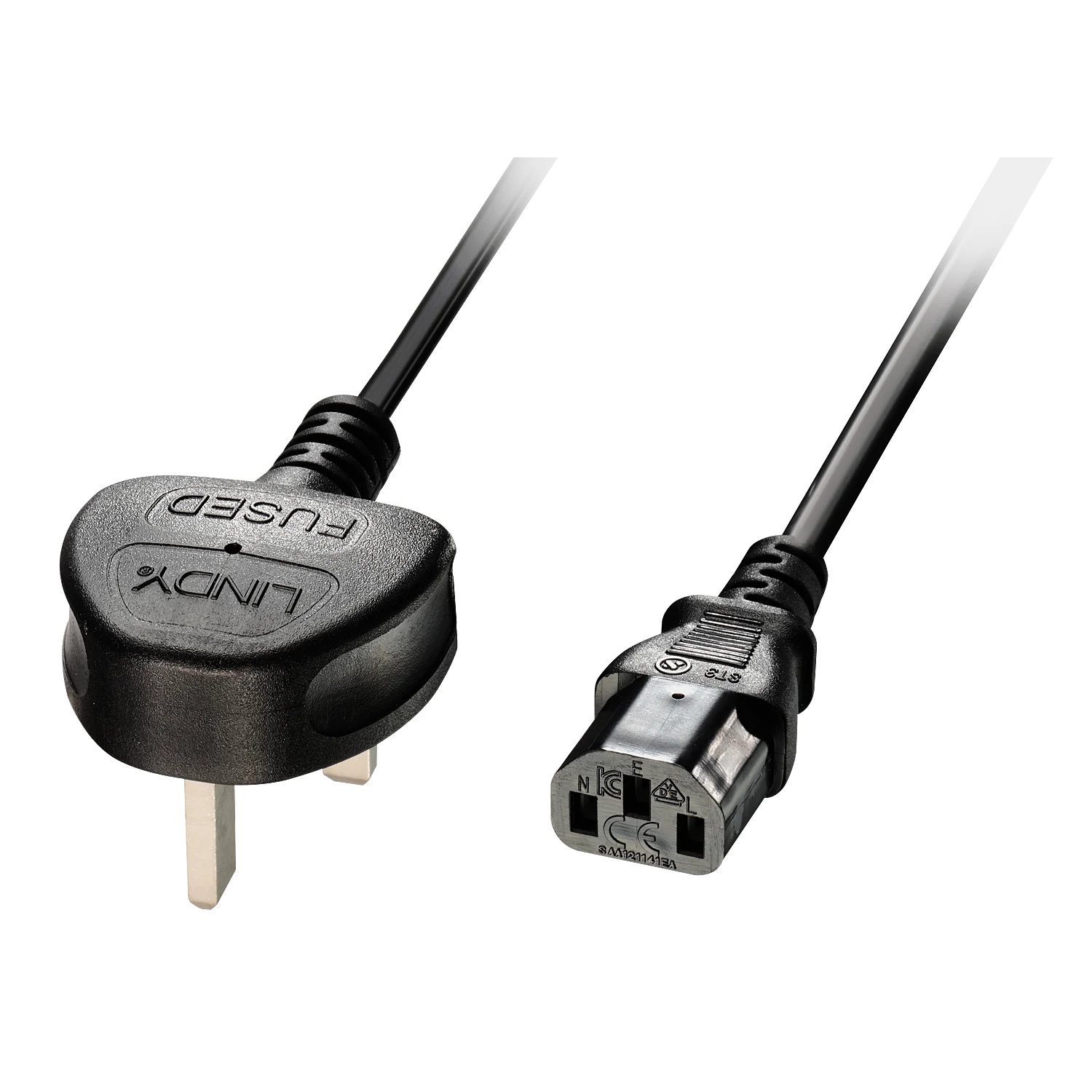 2m Netzkabel UK 3 Pin an C13