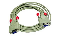 Nullmodem-Kabel 9 pol. Kupplung/Kupplung 5m