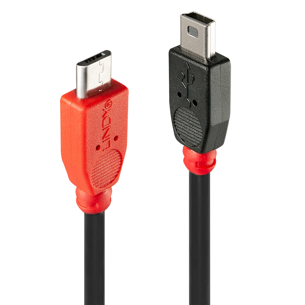 1m USB 2.0 Typ Micro-B an Mini-B OTG Kabel