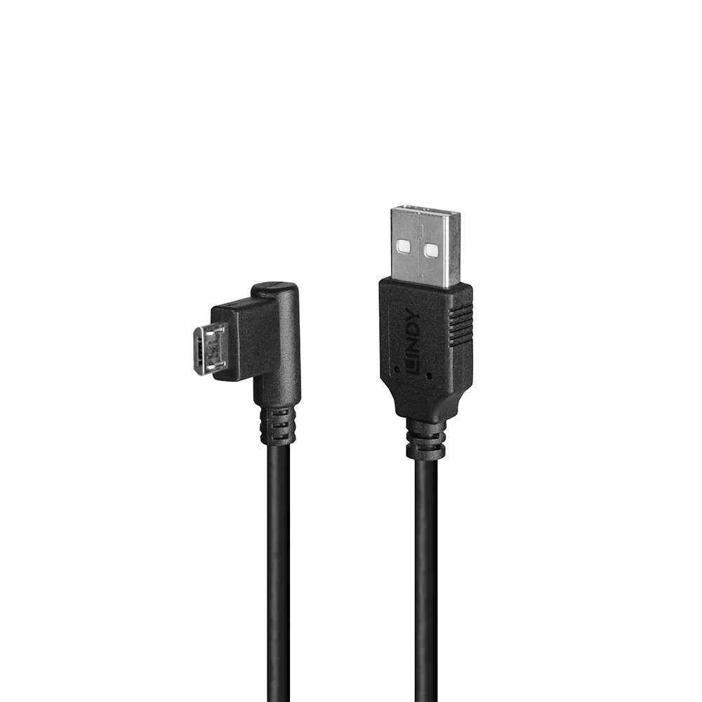 0.5m USB 2.0 Kabel Typ A an Micro-B 90° gewinkelt
