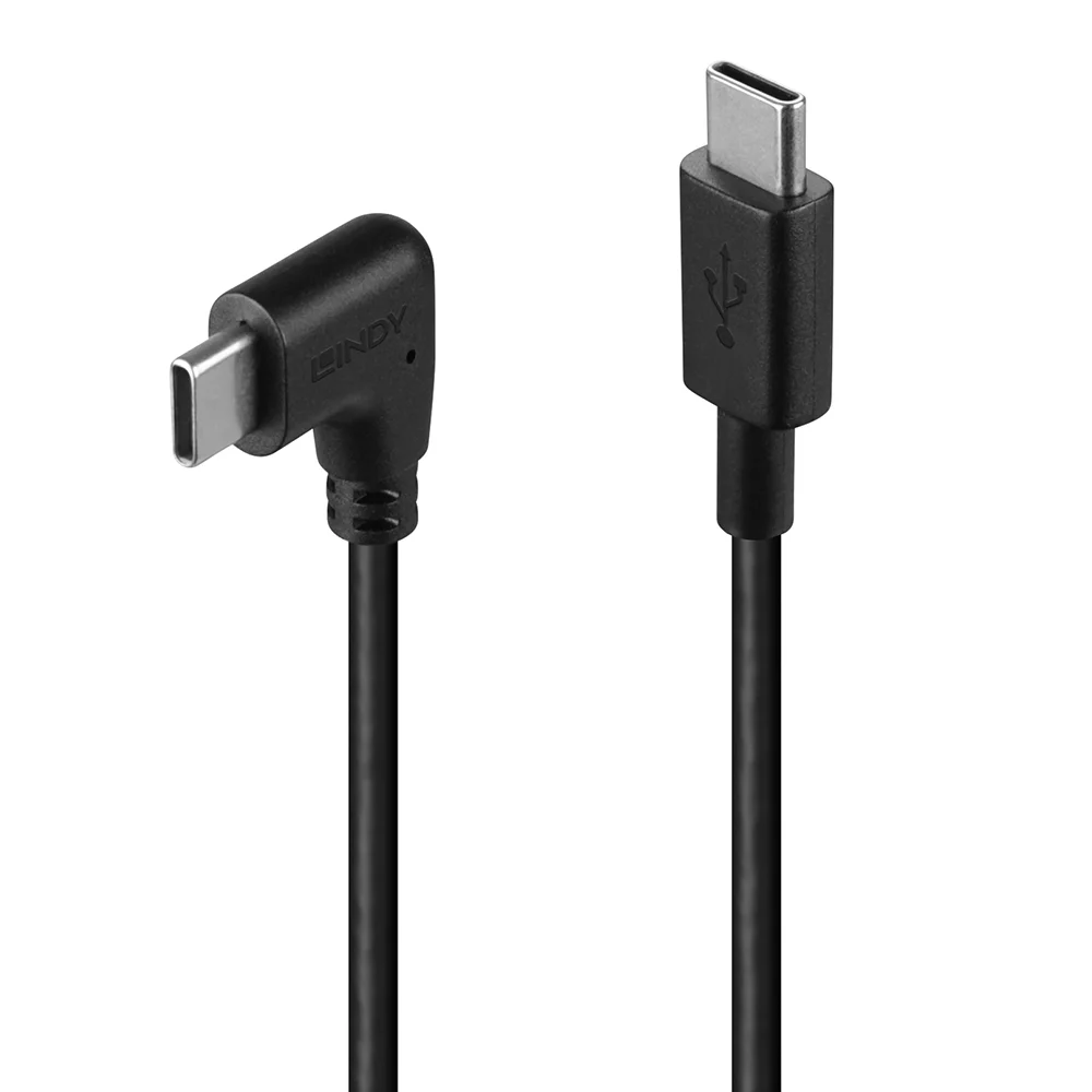 0.5m USB 2.0 Typ C Kabel, 90° gewinkelt, 60W PD