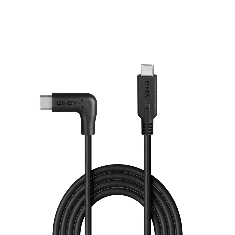 1.5m USB 3.2 Typ C Kabel, 90° gewinkelt, 10Gbit/s, 60W PD
