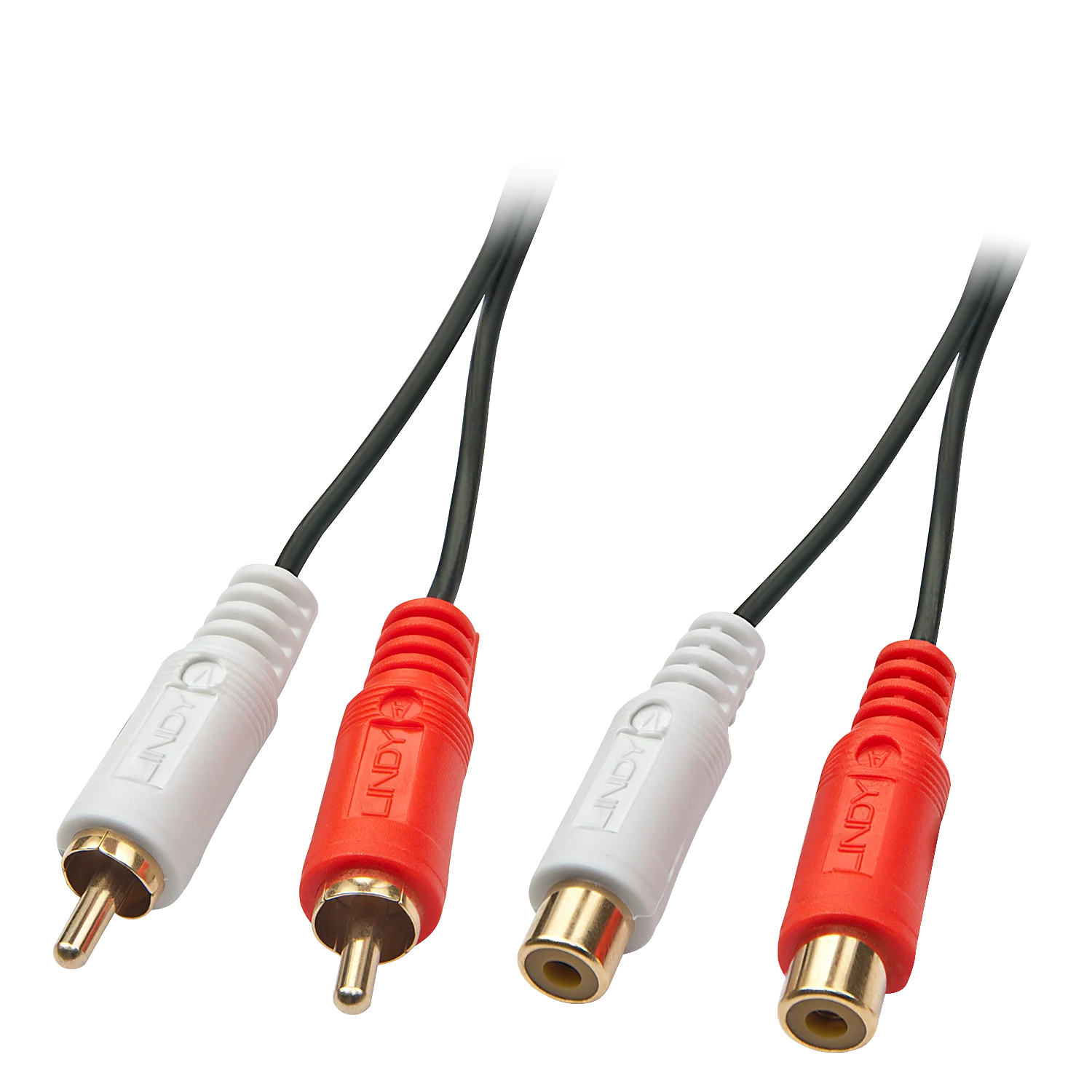 Premium Audiokabel (Cinch), Stecker/Buchse, 2m