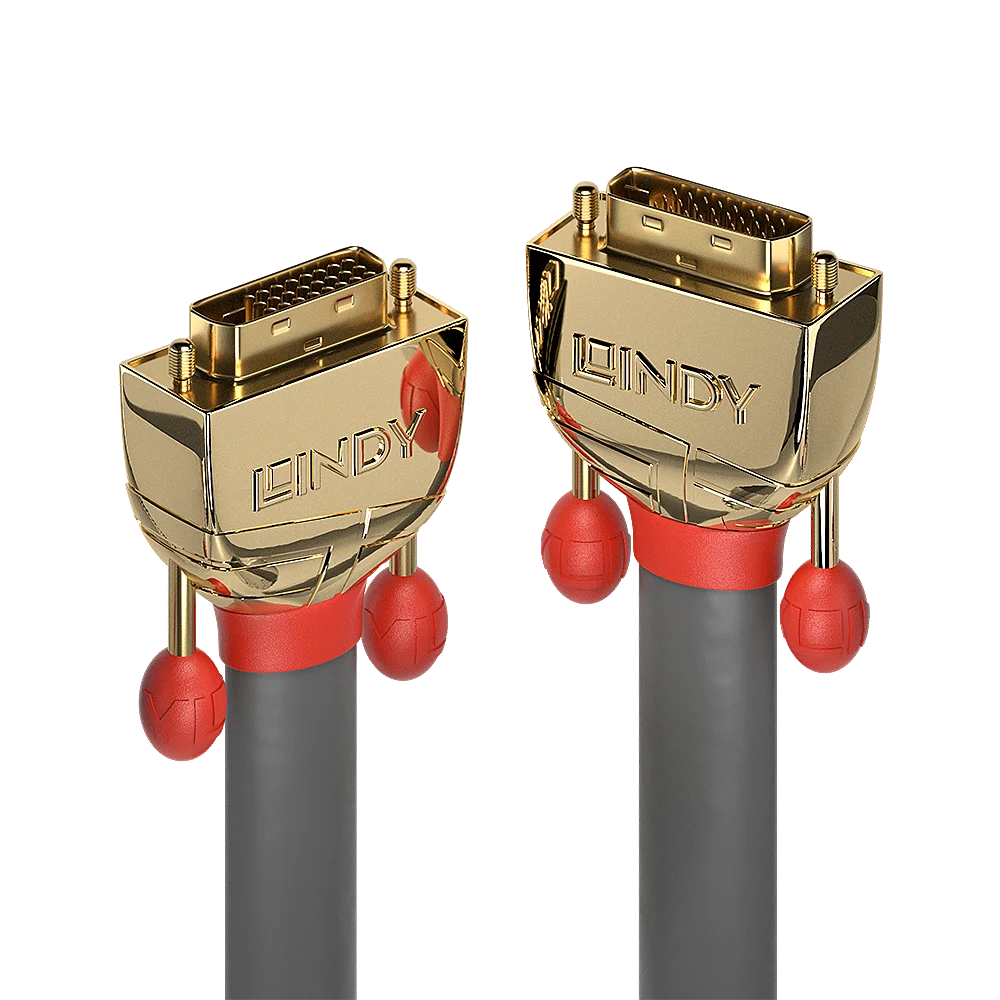 15m DVI-D DUAL Link Kabel, Gold Line