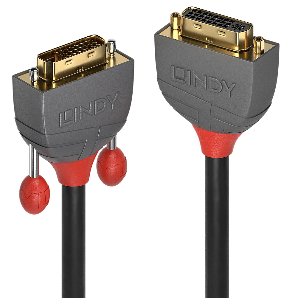 2m DVI-D Dual Link Verlängerung, Anthra Line