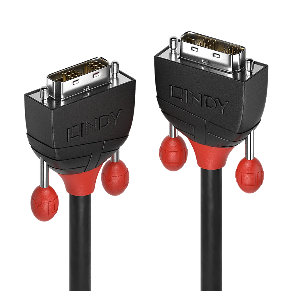 1m DVI-D Single Link Kabel, Black Line
