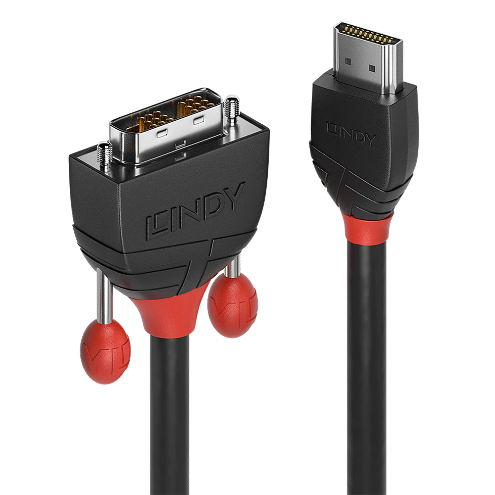 2m HDMI an DVI Kabel, Black Line