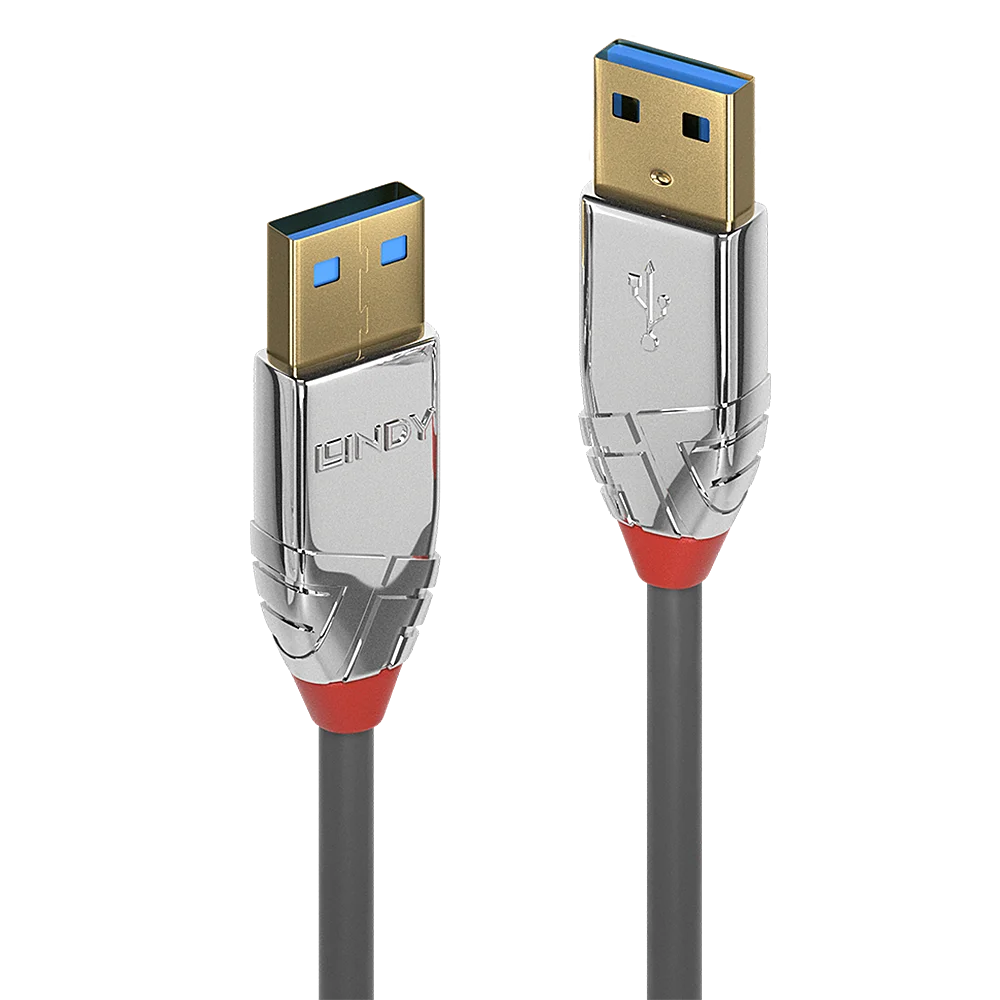 1m USB 3.2 Typ A Kabel, 5GBit/s, Cromo Line
