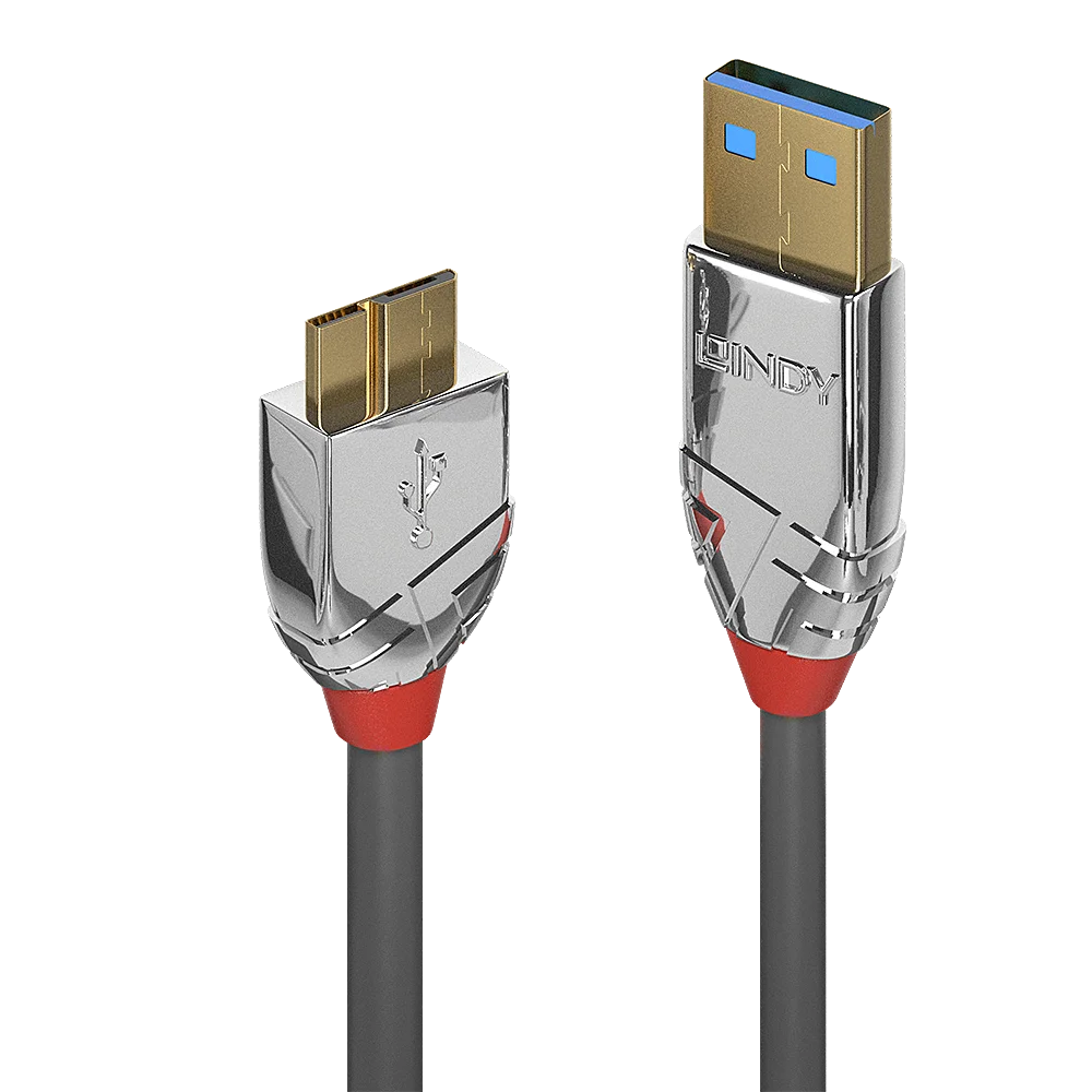 0.5m USB 3.2 Typ A an Micro-B Kabel, 5Gbit/s,  Cromo Line