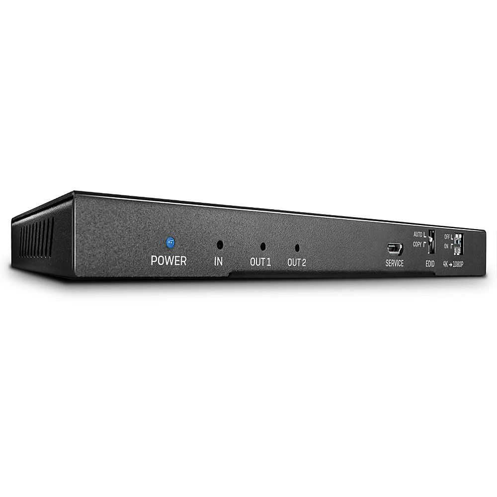 2 Port HDMI 18G Splitter mit Audio & Downscaling