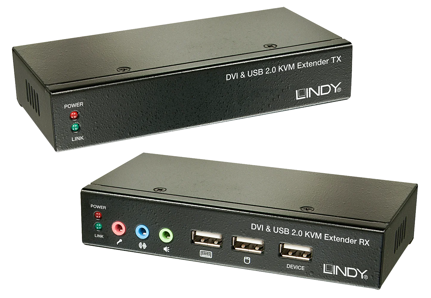 50m Cat.6 DVI-D Single Link, USB & Audio KVM Extender