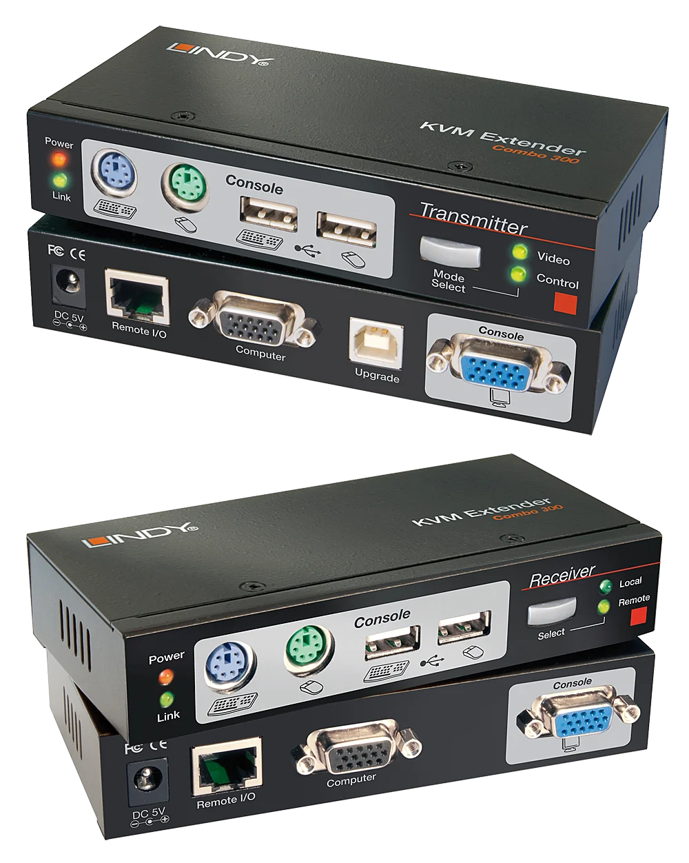Cat.5 KVM Extender Combo 300, PS/2, USB & VGA