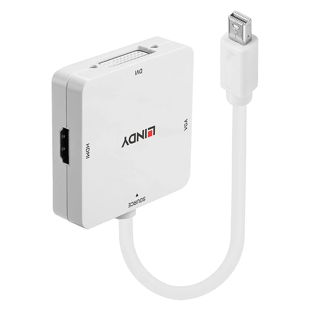 Mini DisplayPort 1.2 auf HDMI, VGA & DVI-D Aktiv Adapter Konverter