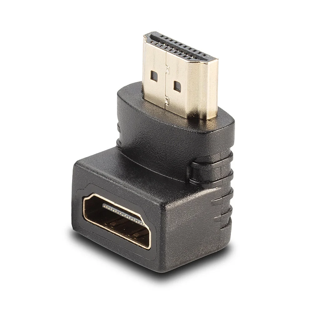 HDMI-Adapter, Stecker an Kupplung, 90° abgewinkelt nach unten